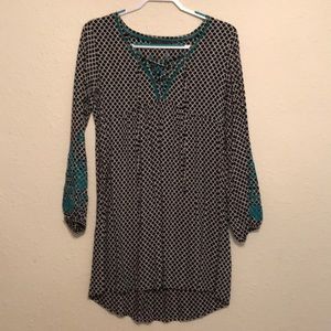 Empire dress with embroidery